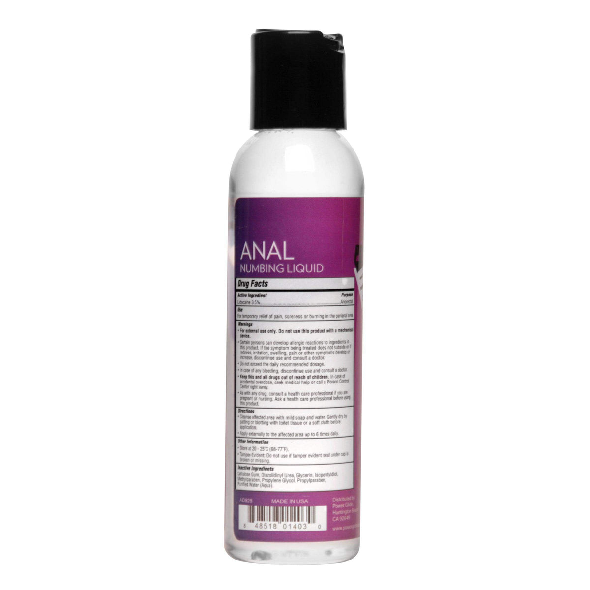 Power Glide Anal Numbing Personal Lubricant- 4 oz - The Dildo Hub