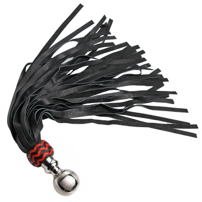 Premium Leather Ball Handle Flogger - The Dildo Hub