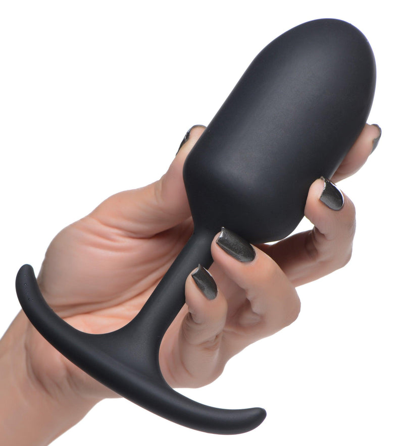 Premium Silicone Weighted Anal Plug - Large - The Dildo Hub