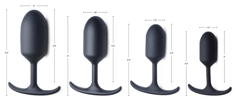 Premium Silicone Weighted Anal Plug - Large - The Dildo Hub