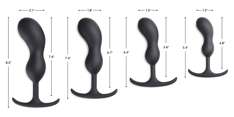 Premium Silicone Weighted Prostate Plug - Large - The Dildo Hub