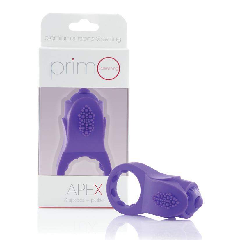 Primo Apex Vibrating Cock Ring - Purple | Screaming O - The Dildo Hub