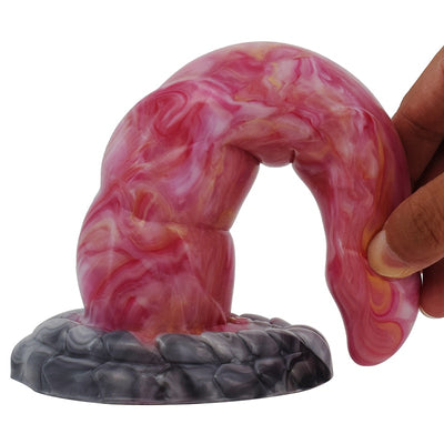 Fantasy Unicorn Dildo in Pink Marbling - 8.66 Inches  from thedildohub.com