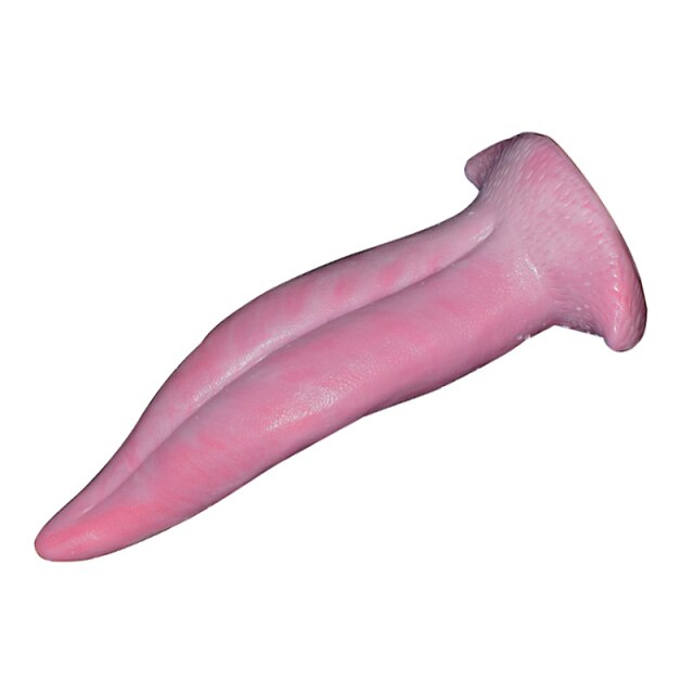 Fantasy Dragon Tongue Anal Dildo in Pink Marbling - 8.46 Inches Sex Toys from thedildohub.com