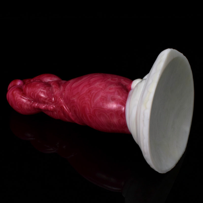 Monster Fantasy Alien Anal Dildo in Burgundy Marbling - 6.69 Inches  from The Dildo Hub