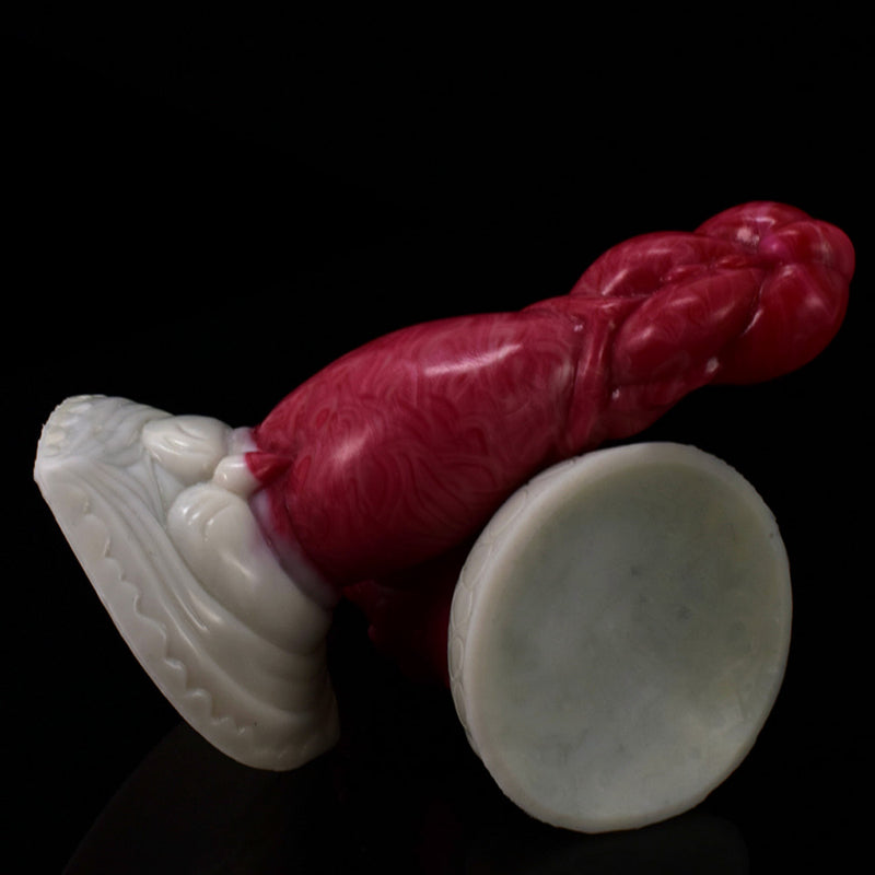 Monster Fantasy Alien Anal Dildo in Burgundy Marbling - 6.69 Inches  from The Dildo Hub