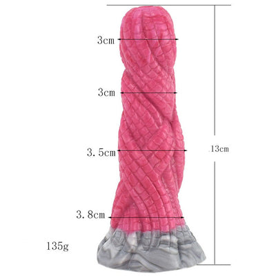 Twisting Fantasy Anal Butt Plug in Burgundy or Black Marbling - 5.11 Inches  from The Dildo Hub