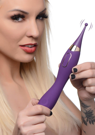 Pulsing G-spot Pinpoint Silicone Vibrator with Attachments - The Dildo Hub