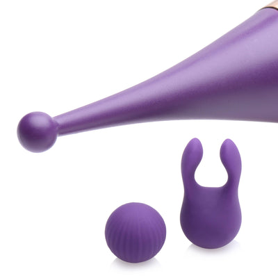 Pulsing G-spot Pinpoint Silicone Vibrator with Attachments - The Dildo Hub