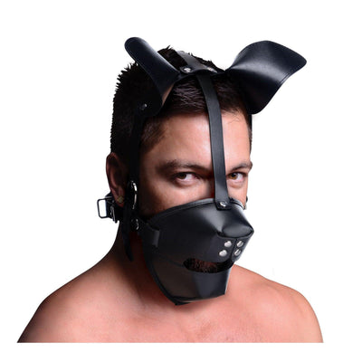 Pup Puppy Play Hood and Breathable Ball Gag - The Dildo Hub