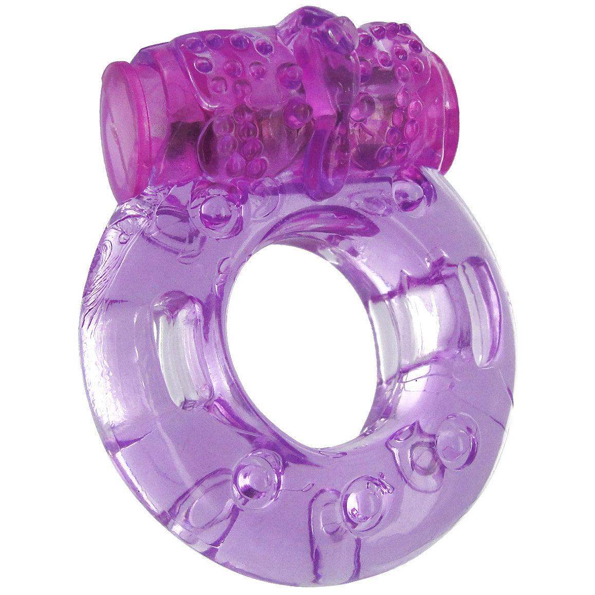 Purple Orgasmic Vibrating Cockring - Packaged - The Dildo Hub