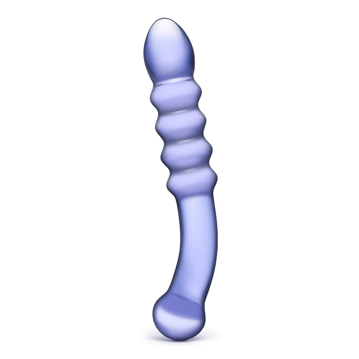 Purple Rain Ribbed Dildo - The Dildo Hub