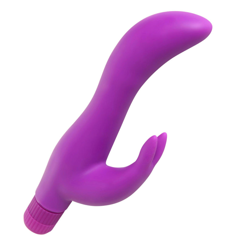 Purple Slim Silicone Rabbit Vibe - The Dildo Hub