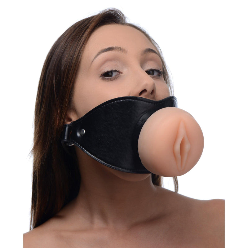 Pussy Face Oral Sex Mouth Gag - The Dildo Hub