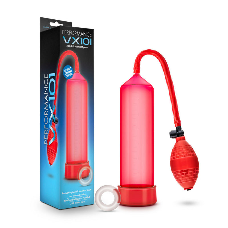 Peformance VX101 Male Enhancement Penis Pump - Red | Blush  from Blush