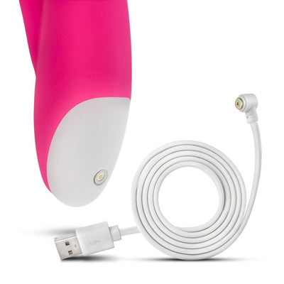 Rabbit Vibrator Hop Cottontail Plus - Hot Pink - The Dildo Hub