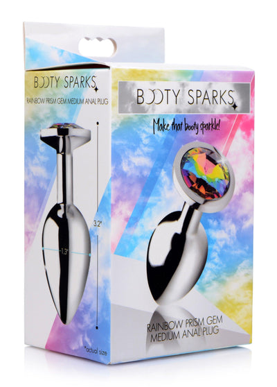 Rainbow Prism Gem Anal Plug - Medium - The Dildo Hub