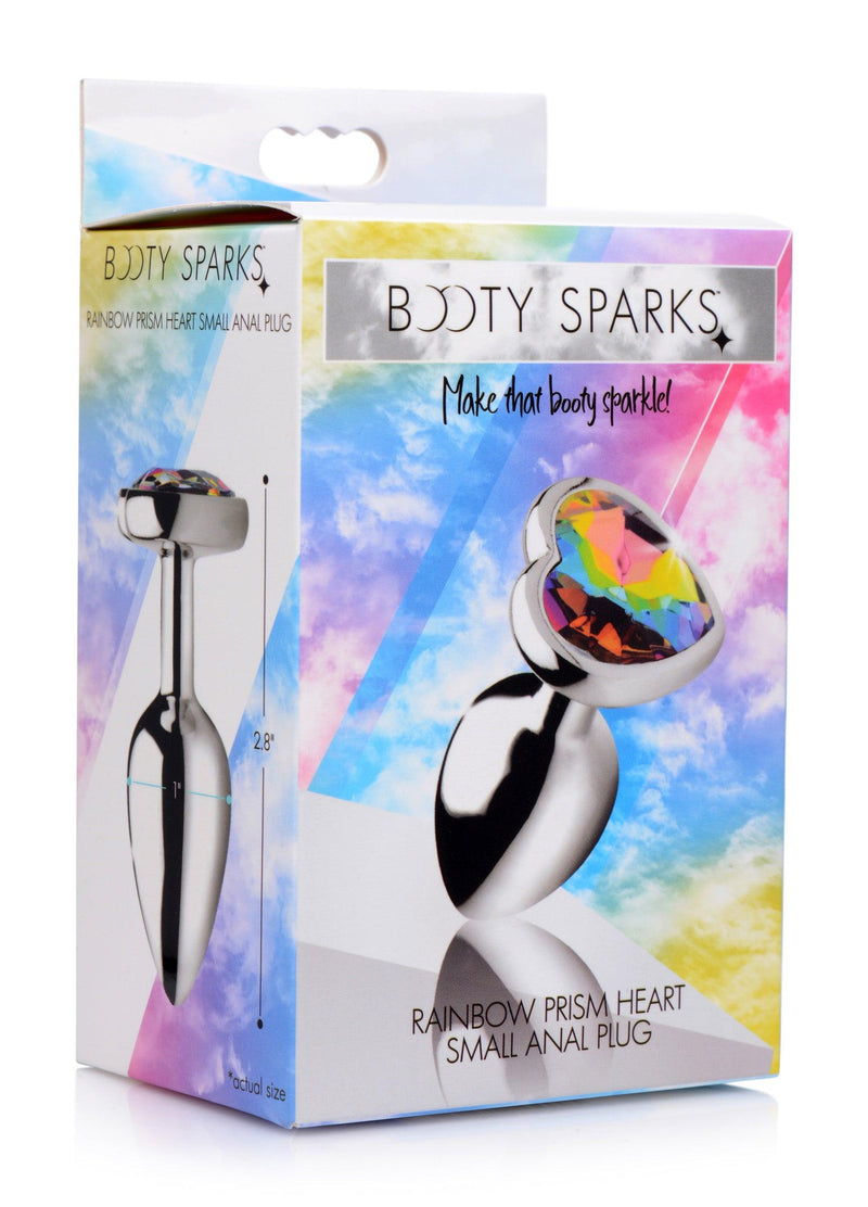 Rainbow Prism Heart Anal Plug - Small - The Dildo Hub