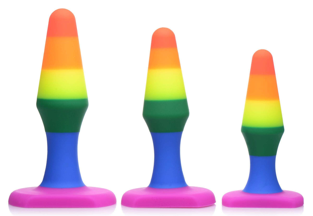 Rainbow Ready Silicone Anal Set - The Dildo Hub