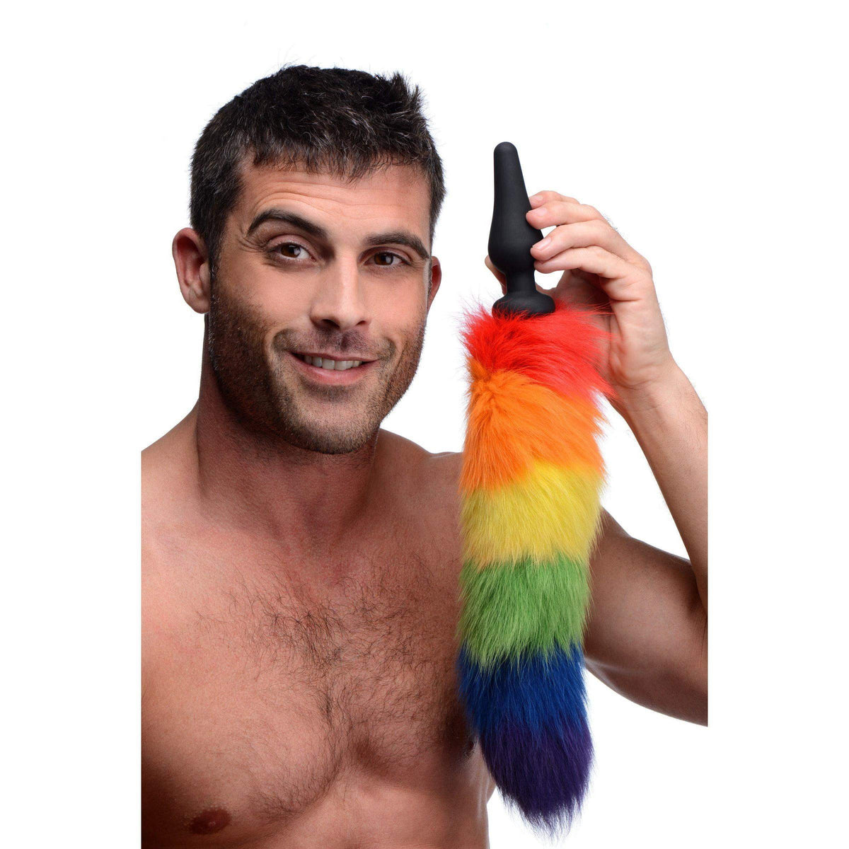 Rainbow Tail Anal Plug - The Dildo Hub