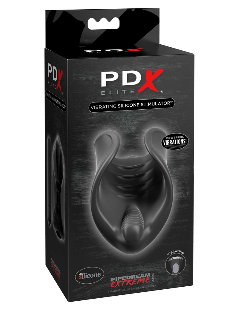 Pdx Elite Vibrating Silicone Stimulator Masturbator | Pipedream  from Pipedream