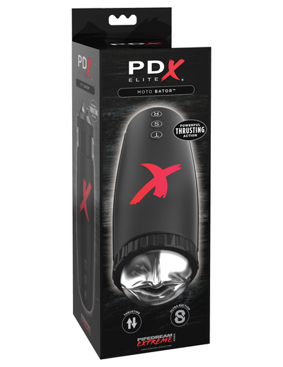 PDX Elite Moto-Bator Masturbator - Clear/Black | Pipedream  from Pipedream
