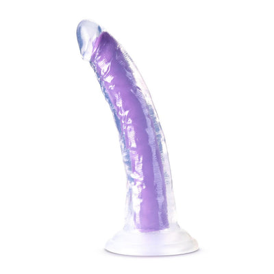 Realistic Dildos Neo Elite Glow in the Dark - Neon Purple 7" - The Dildo Hub