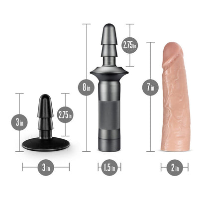 Realistic Dildos with Lock On Karbonite-Vanilla - The Dildo Hub