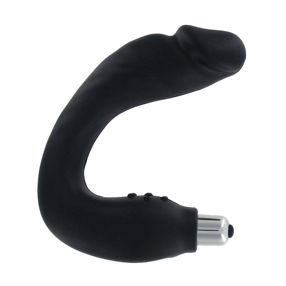 Realistic Vibrating Silicone P-Spot Massager - The Dildo Hub