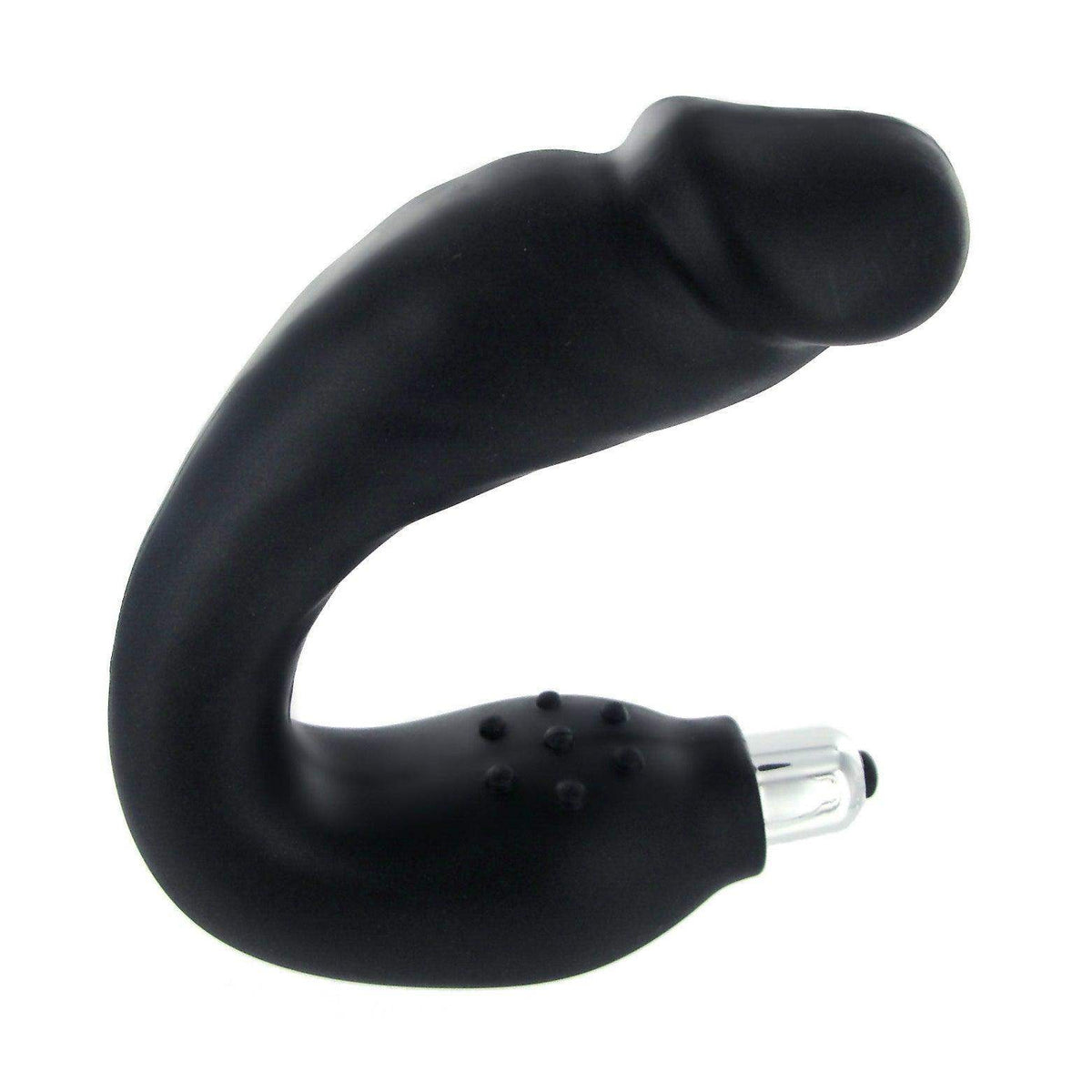 Realistic Vibrating Silicone P-Spot Massager - The Dildo Hub