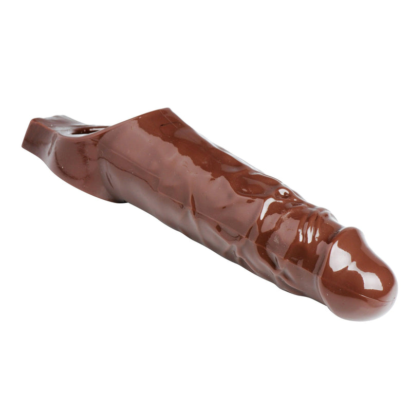 Really Ample Penis Enhancer Sheath- Brown - The Dildo Hub