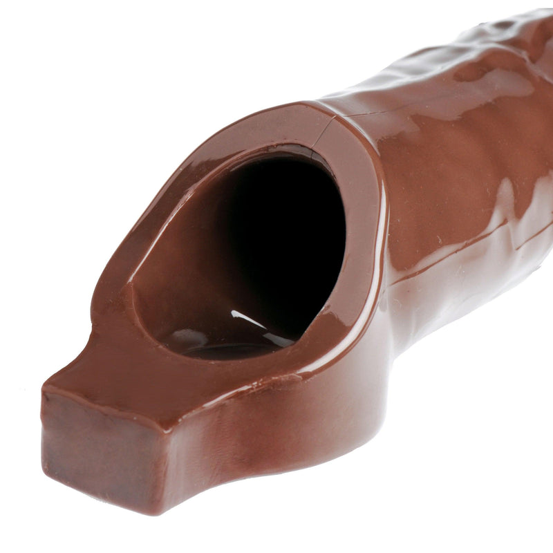 Really Ample Penis Enhancer Sheath- Brown - The Dildo Hub