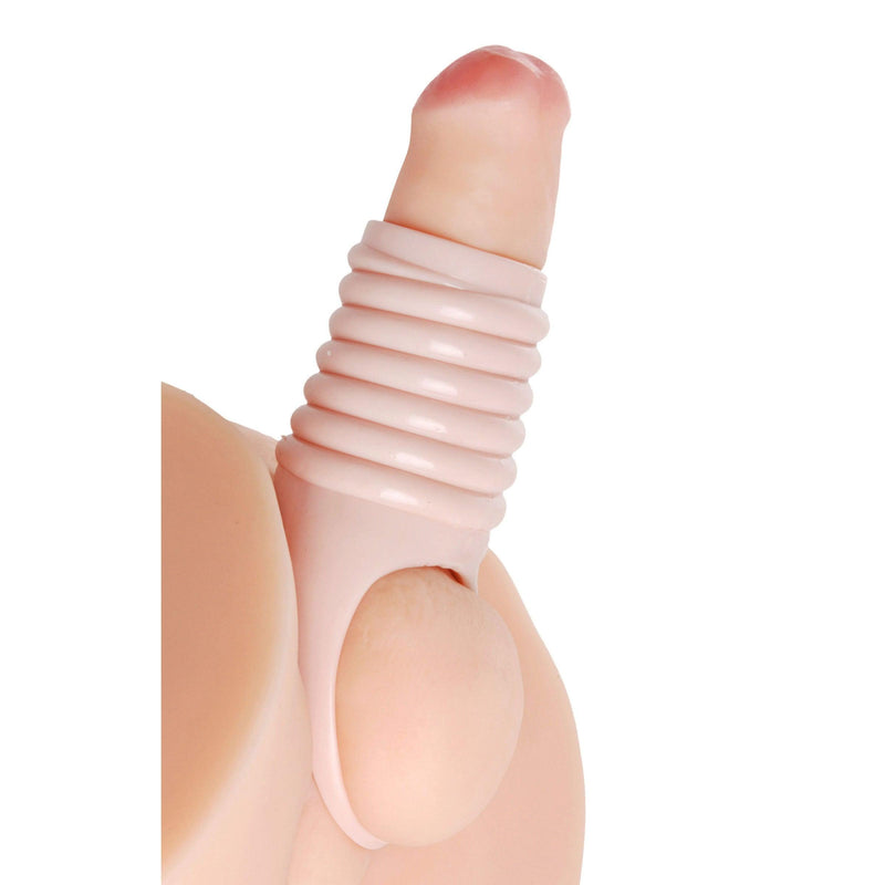 Really Ample Ribbed Penis Enhancer Sheath - The Dildo Hub