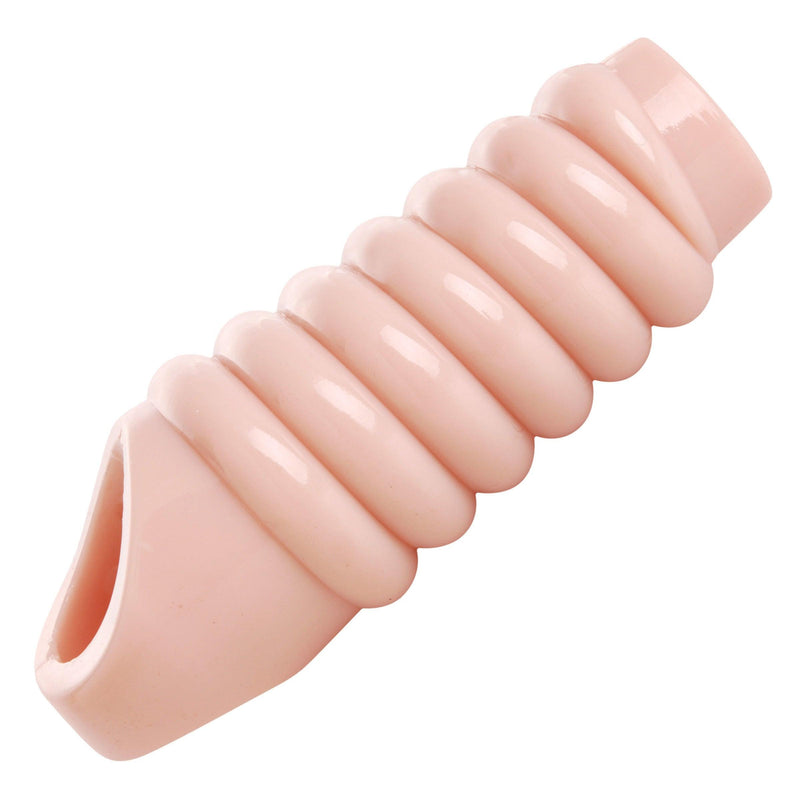 Really Ample Ribbed Penis Enhancer Sheath - The Dildo Hub