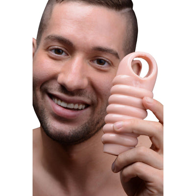 Really Ample Ribbed Penis Enhancer Sheath - The Dildo Hub