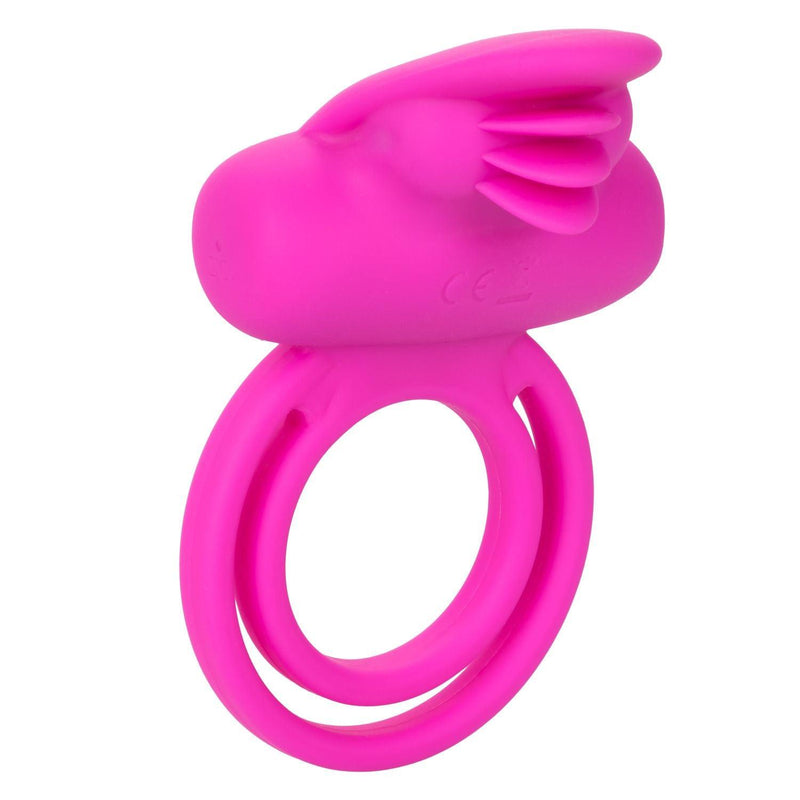 Rechargeable Dual Clit Flicker Vibrating Cock Ring | CalExotics - The Dildo Hub