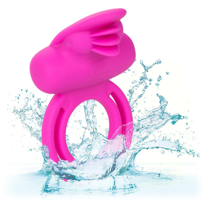 Rechargeable Dual Clit Flicker Vibrating Cock Ring | CalExotics - The Dildo Hub