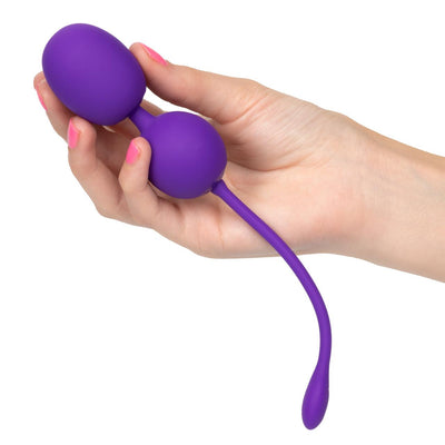 Rechargeable Dual Vibrating Kegel Balls - Purple | CalExotics - The Dildo Hub