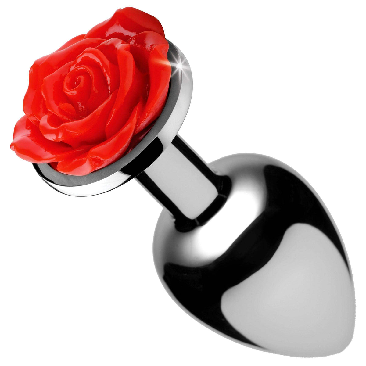 Red Rose Anal Plug- Small - The Dildo Hub
