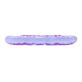 Reflective Gel Veined Double Dong-Purple 12 Inch