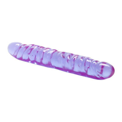 Reflective Gel Veined Double Dong-Purple 12 Inch - The Dildo Hub