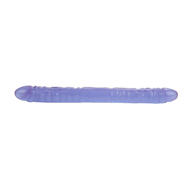 Reflective Gel Veined Double Dong-Purple 17.5 Inch - The Dildo Hub