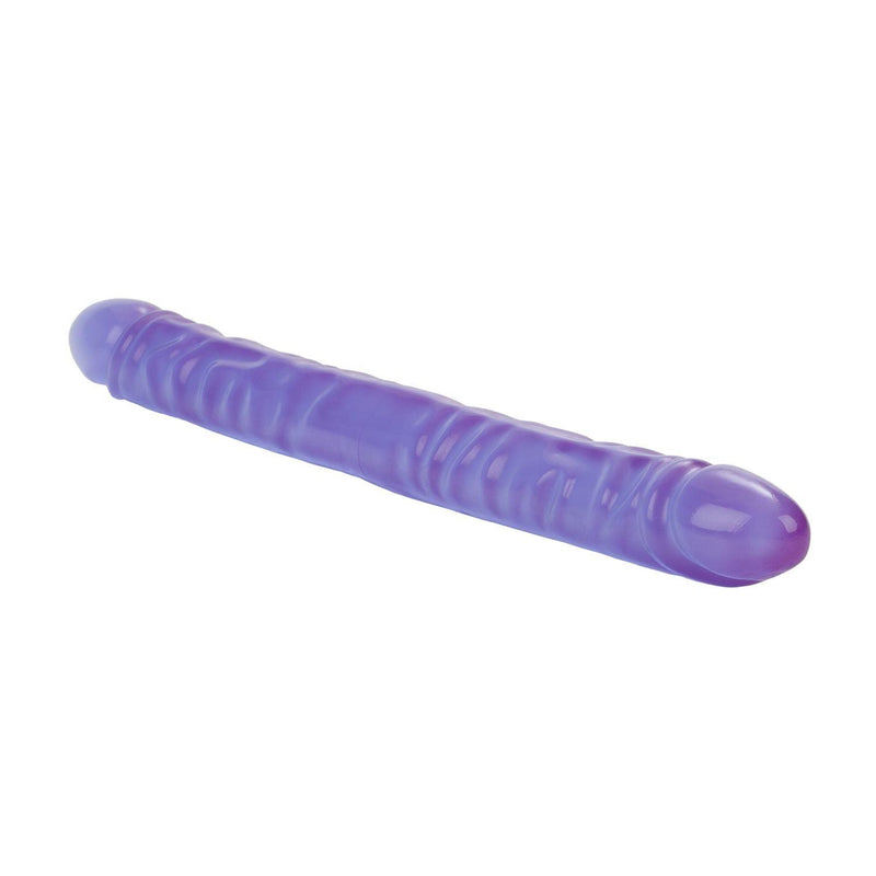 Reflective Gel Veined Double Dong-Purple 17.5 Inch - The Dildo Hub