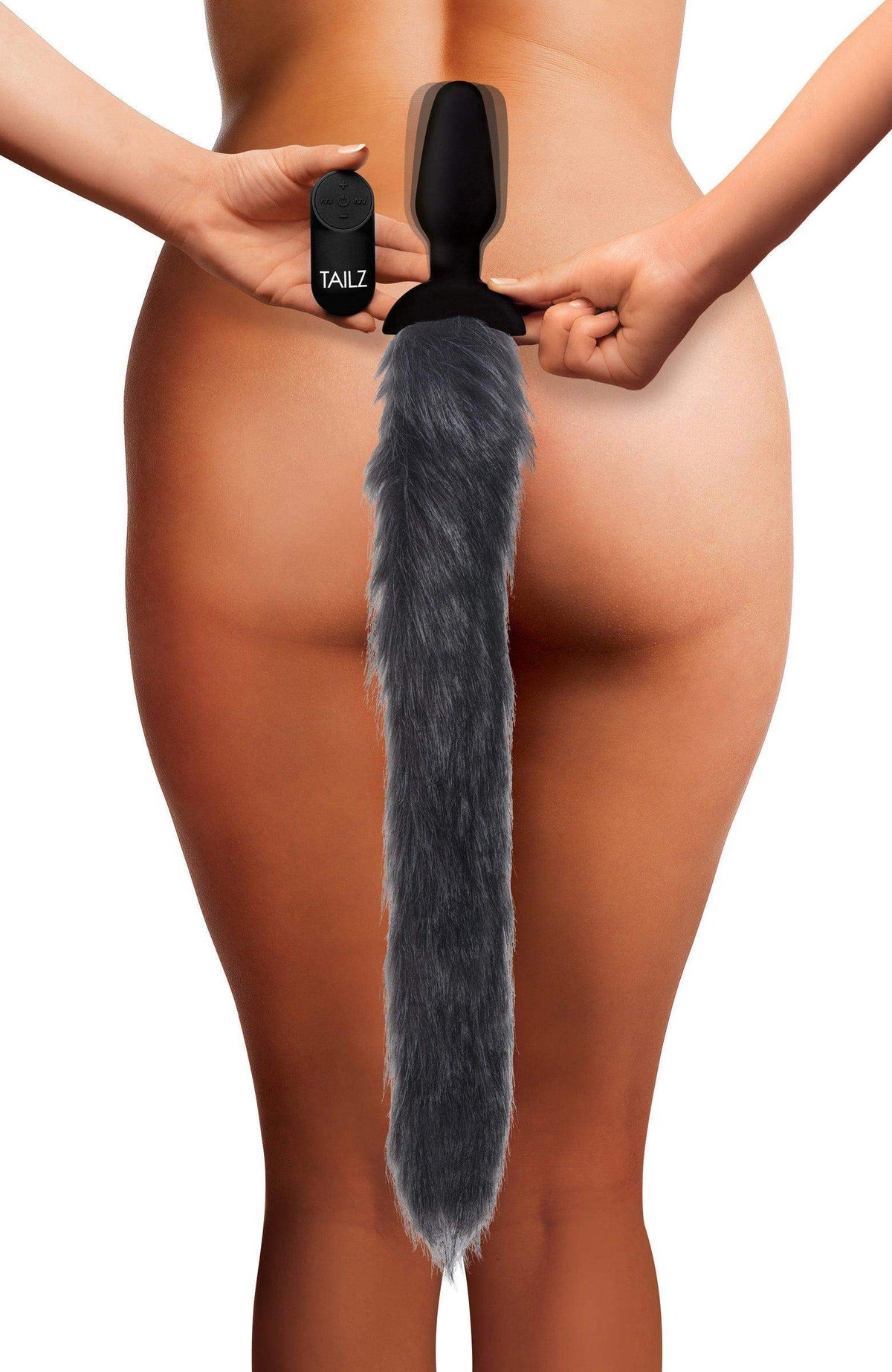 Remote Control Vibrating Fox Tail Anal Plug - The Dildo Hub