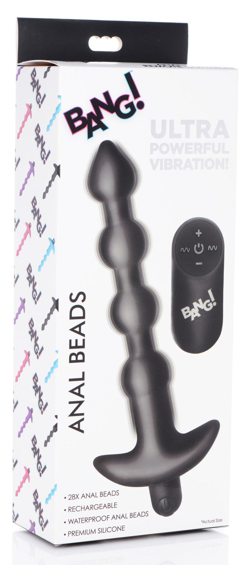 Remote Control Vibrating Silicone Anal Beads - Black - The Dildo Hub