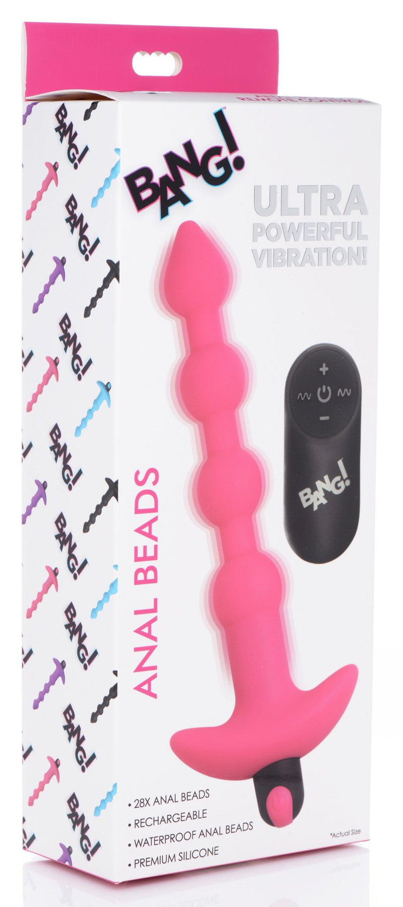 Remote Control Vibrating Silicone Anal Beads - Pink - The Dildo Hub