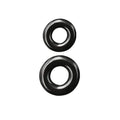 Renegade Double Stack Cock Ring Set - Black | NS Novelties