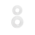 Renegade Double Stack Cock Ring Set - Clear | NS Novelties