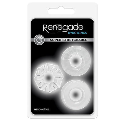 Renegade Dyno Cock Rings - Clear | NS Novelties - The Dildo Hub