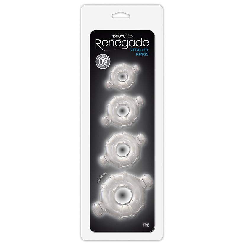 Renegade Vitality Cock Rings - Clear | NS Novelties - The Dildo Hub